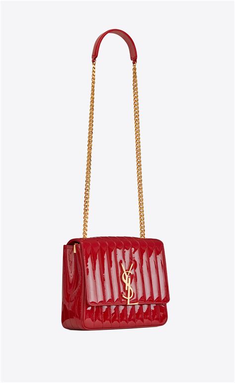 ysl velvet bag red|ysl vicky bag.